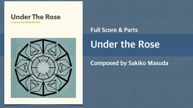 Under the Rose【 Big Band Chart】