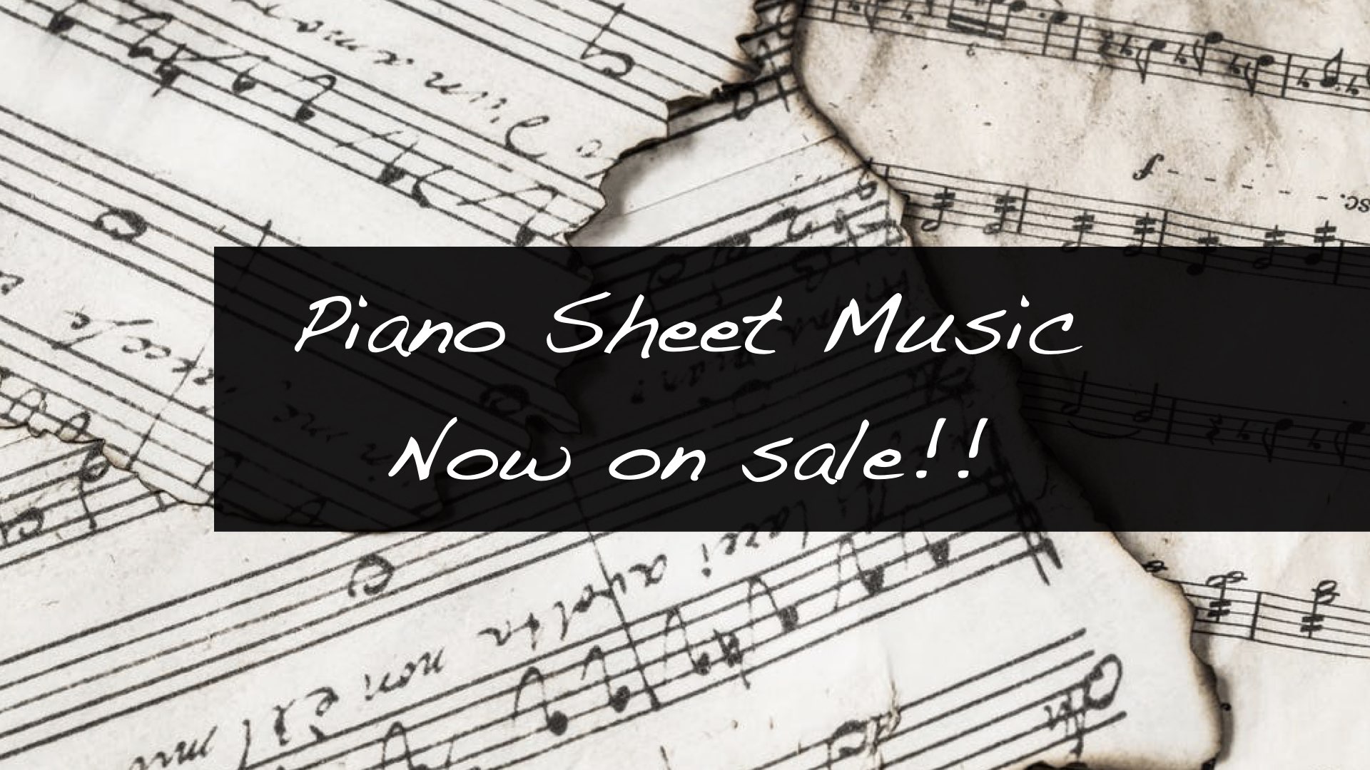 Sheet Music is now on Sale!!【Piano Solo Album】
