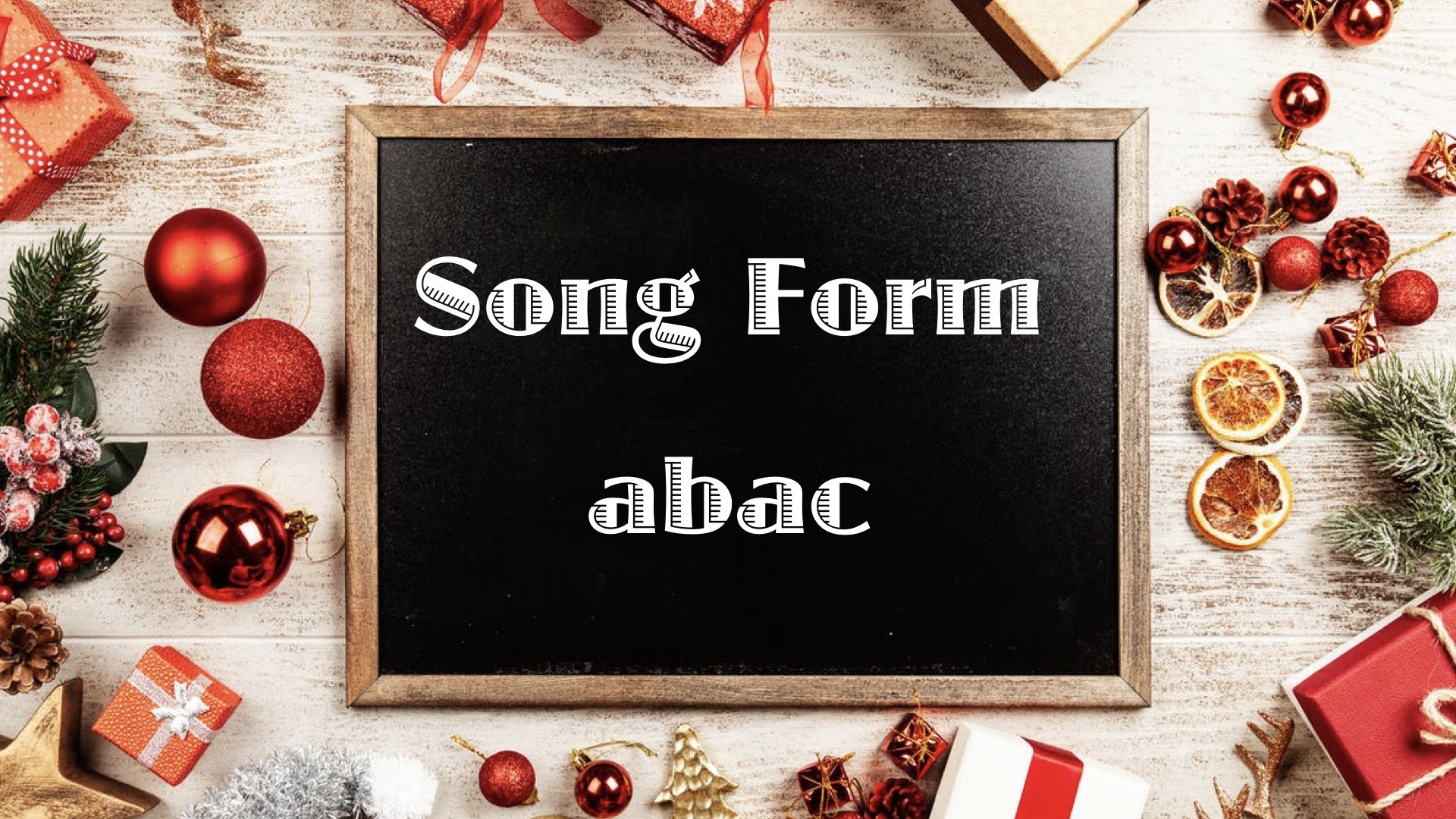 ジャズでよくあるソング・フォーム ３【abac】