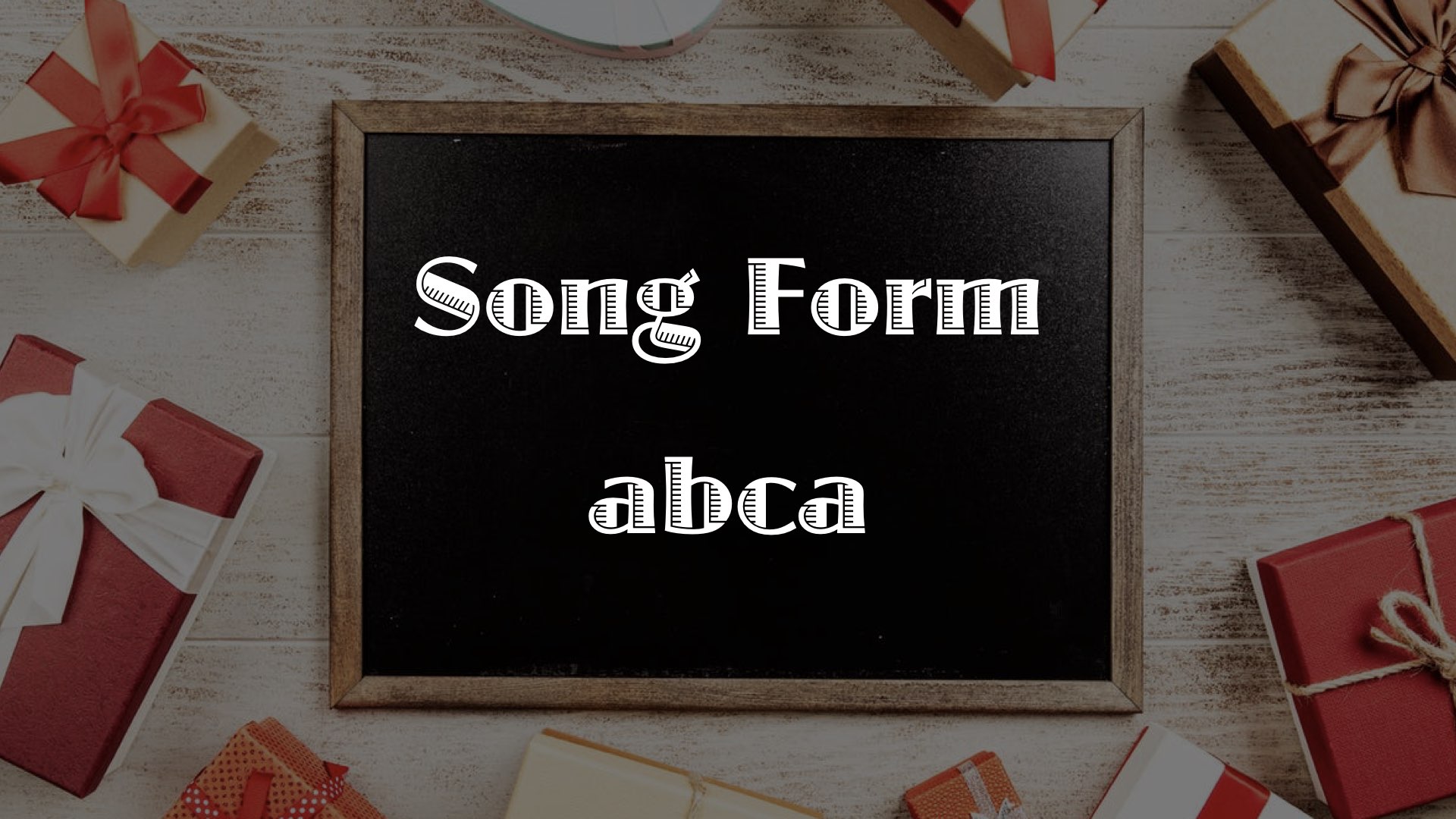 ジャズでよくあるソング・フォーム 4【abca】